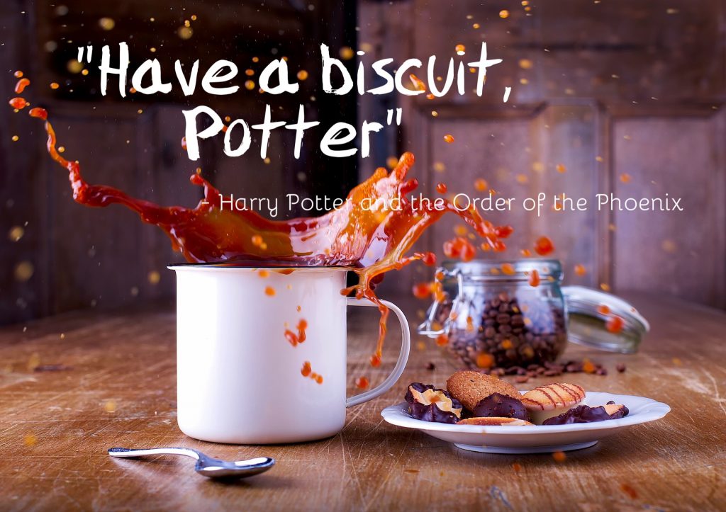 Image for Harry Potter Biscuit Quote